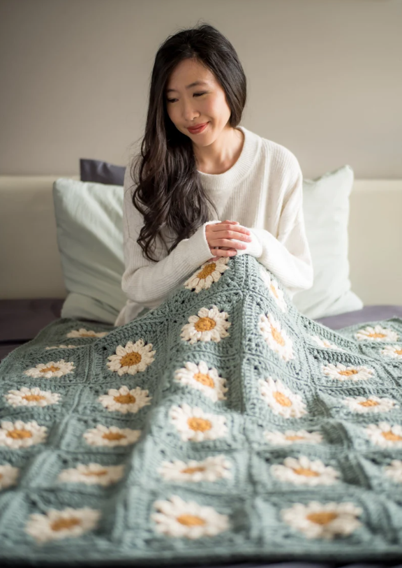 Cozy Days Daisy Blanket Crochet Pattern 🌼🧶