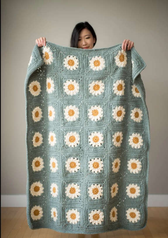 Cozy Days Daisy Blanket Crochet Pattern 🌼🧶