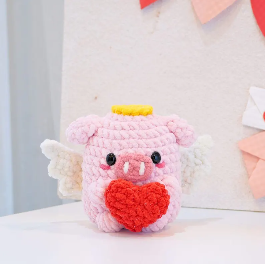 Cupid Pig Amigurumi 💘🐷 Crochet Pattern