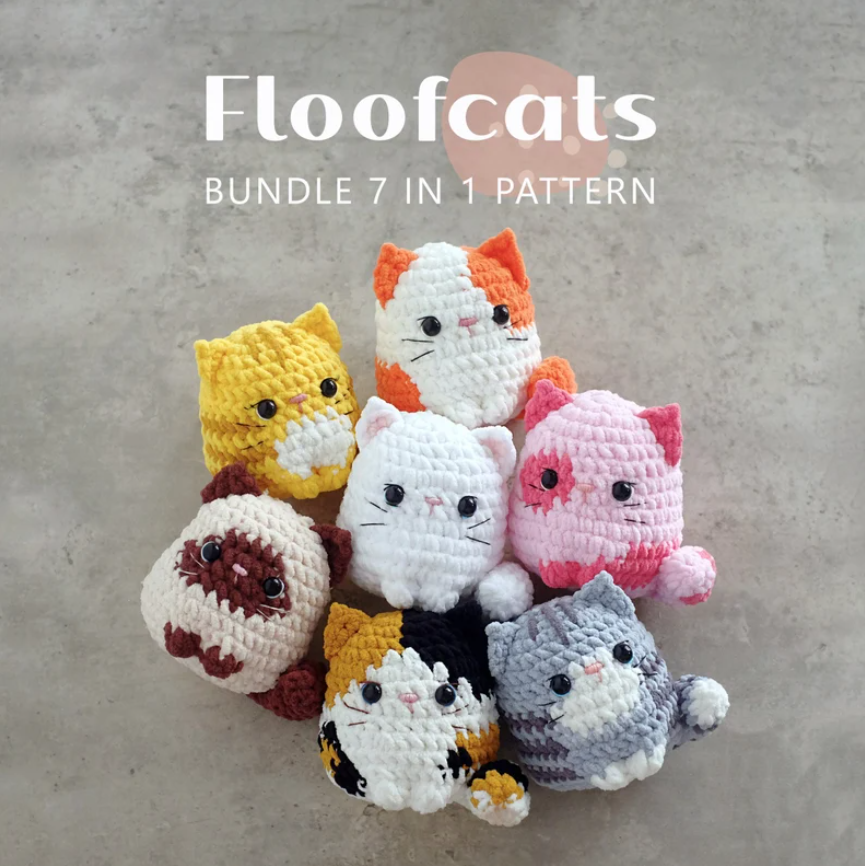 🐱 7-in-1 Cat Loaf Plushies ✨