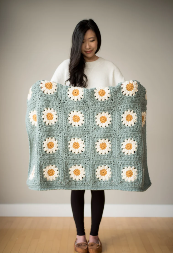 Cozy Days Daisy Blanket Crochet Pattern 🌼🧶