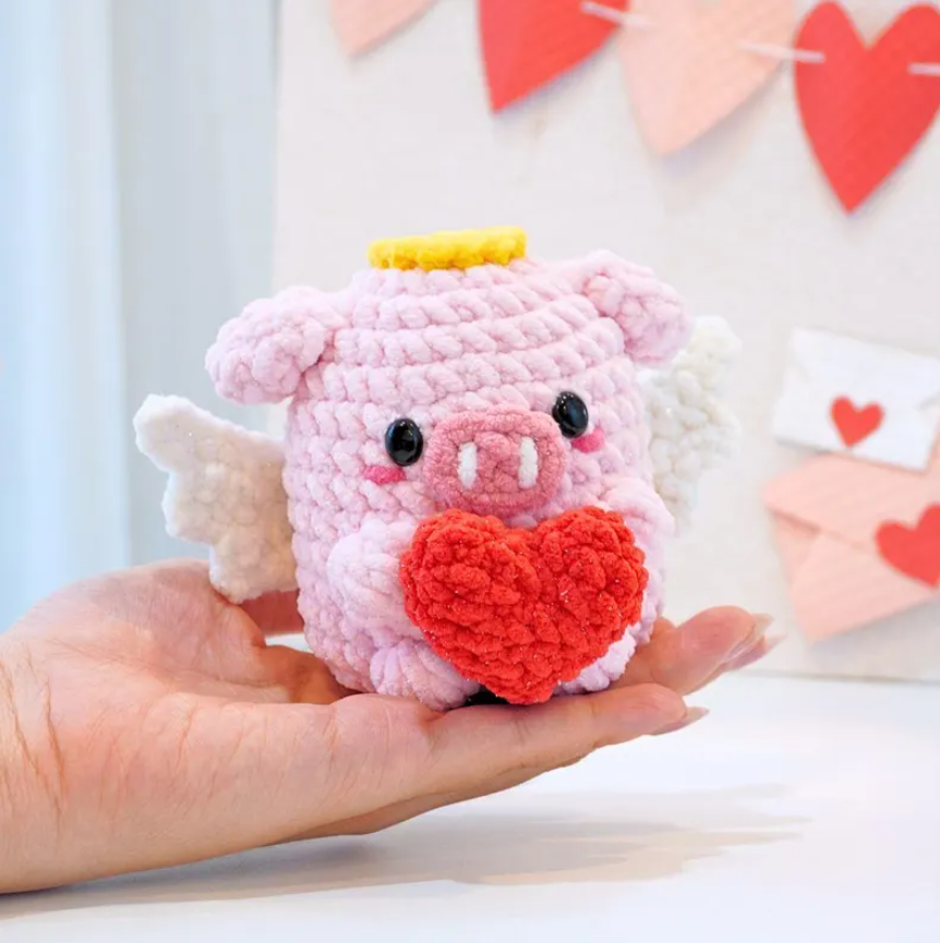 Cupid Pig Amigurumi 💘🐷 Crochet Pattern