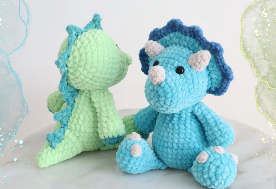 🦖 2-in-1 Dinosaur Crochet Pattern 🧶