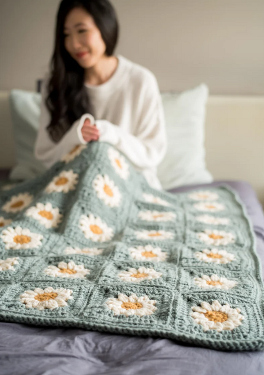 Cozy Days Daisy Blanket Crochet Pattern 🌼🧶